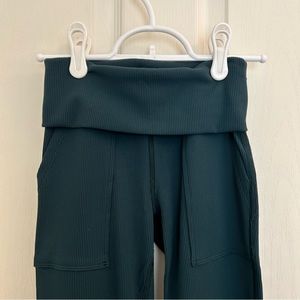 OFFLINE by Aerie Ribbed Pocket Foldover Flare Legging